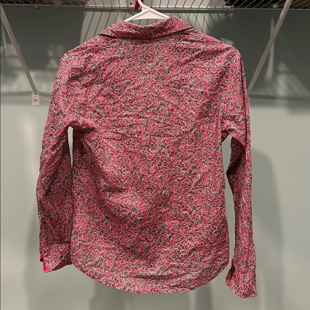 Ines De La Fressange Paris Pink and Blue Floral Shirt - Picture 6 of 6
